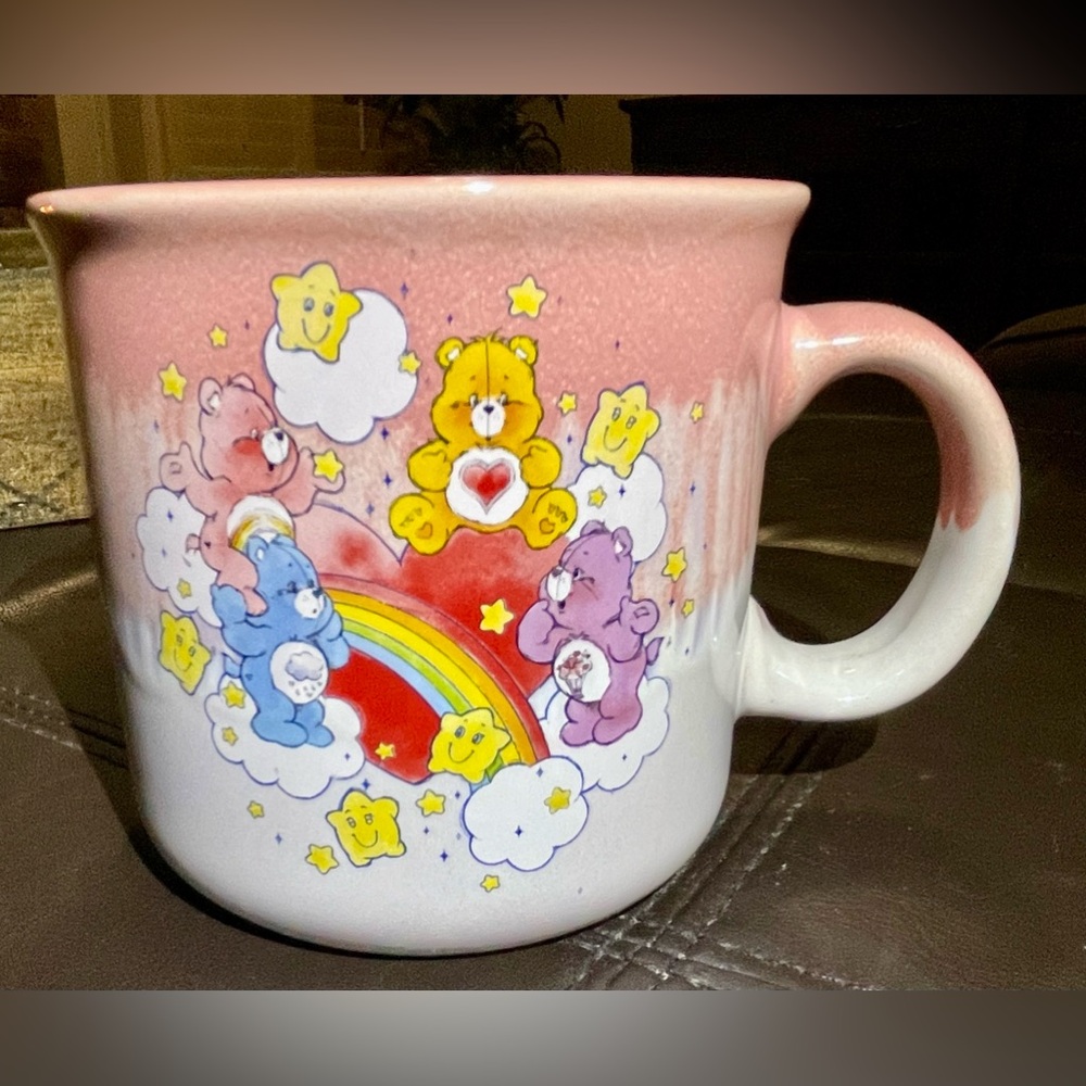 Care Bears 20 oz Ceramic Mug Rainbow & Stars Grumpy Sunshine Carebears